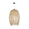 GLOBOSTAR® MANILA 00713 Boho Κρεμαστό Φωτιστικό Οροφής με Ντουί 1 x E27 AC 220-240V IP20 - Μπεζ - Μ50 x Π50 x Υ70cm