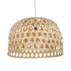 GLOBOSTAR® MANGEA 00716 Boho Κρεμαστό Φωτιστικό Οροφής με Ντουί 1 x E27 AC 220-240V IP20 - Μπεζ - Μ50 x Π50 x Υ35cm
