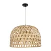 GLOBOSTAR® MANGEA 00716 Boho Κρεμαστό Φωτιστικό Οροφής με Ντουί 1 x E27 AC 220-240V IP20 - Μπεζ - Μ50 x Π50 x Υ35cm