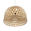 GLOBOSTAR® MANGEA 00716 Boho Κρεμαστό Φωτιστικό Οροφής με Ντουί 1 x E27 AC 220-240V IP20 - Μπεζ - Μ50 x Π50 x Υ35cm