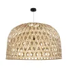 GLOBOSTAR® MANGEA 00717 Boho Κρεμαστό Φωτιστικό Οροφής με Ντουί 1 x E27 AC 220-240V IP20 - Μπεζ - Μ100 x Π100 x Υ66cm
