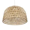 GLOBOSTAR® MANGEA 00717 Boho Κρεμαστό Φωτιστικό Οροφής με Ντουί 1 x E27 AC 220-240V IP20 - Μπεζ - Μ100 x Π100 x Υ66cm