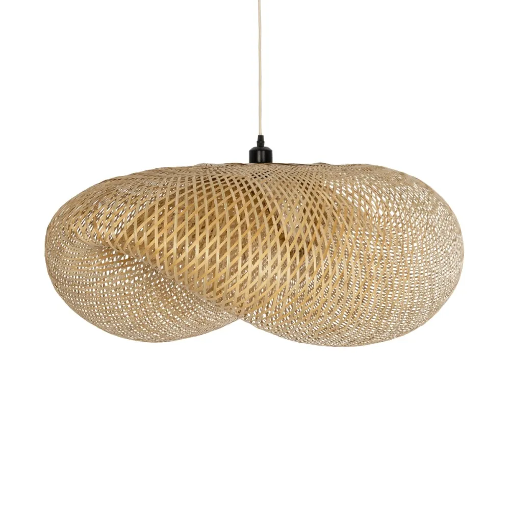 GLOBOSTAR® MEXICO 00721 Boho Κρεμαστό Φωτιστικό Οροφής με Ντουί 1 x E27 AC 220-240V IP20 - Μπεζ - Μ100 x Π80 x Υ35cm