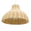 GLOBOSTAR® MAYOTTE 00724 Boho Κρεμαστό Φωτιστικό Οροφής με Ντουί 1 x E27 AC 220-240V IP20 - Μπεζ - Μ40 x Π40 x Υ28cm