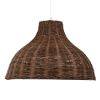 GLOBOSTAR® MAYOTTE 00725 Boho Κρεμαστό Φωτιστικό Οροφής με Ντουί 1 x E27 AC 220-240V IP20 - Καφέ - Μ40 x Π40 x Υ28cm