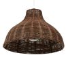 GLOBOSTAR® MAYOTTE 00725 Boho Κρεμαστό Φωτιστικό Οροφής με Ντουί 1 x E27 AC 220-240V IP20 - Καφέ - Μ40 x Π40 x Υ28cm