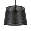 GLOBOSTAR® SPARKLE 00733 Μοντέρνο Κρεμαστό Φωτιστικό Οροφής με Ντουί 1 x E27 AC 220-240V IP20 - Μαύρο - Μ35 x Π35 x Υ26cm