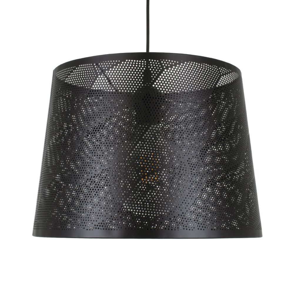 GLOBOSTAR® SPARKLE 00733 Μοντέρνο Κρεμαστό Φωτιστικό Οροφής με Ντουί 1 x E27 AC 220-240V IP20 - Μαύρο - Μ35 x Π35 x Υ26cm