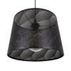 GLOBOSTAR® SPARKLE 00733 Μοντέρνο Κρεμαστό Φωτιστικό Οροφής με Ντουί 1 x E27 AC 220-240V IP20 - Μαύρο - Μ35 x Π35 x Υ26cm