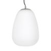 GLOBOSTAR® FREYA 00745 Μοντέρνο Κρεμαστό Φωτιστικό Οροφής με Ντουί 1 x E27 AC 220-240V IP20 - Λευκό & Ασημί - Μ24 x Π24 x Υ35cm
