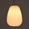 GLOBOSTAR® FREYA 00745 Μοντέρνο Κρεμαστό Φωτιστικό Οροφής με Ντουί 1 x E27 AC 220-240V IP20 - Λευκό & Ασημί - Μ24 x Π24 x Υ35cm