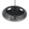 GLOBOSTAR® AXTON 00751 Μοντέρνο Κρεμαστό Φωτιστικό Οροφής LED 5W 500lm 180° AC 220-240V IP20 Θερμό Λευκό 2700K - Sanan SMD Chip - Μαύρο & Μαύρο Φιμέ - Μ30 x Π30 x Υ15cm - 2 Xρόνια Εγγύηση