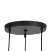 GLOBOSTAR® OLVERO 00773 Μοντέρνο Κρεμαστό Φωτιστικό Οροφής με Ντουί 3 x E27 AC 220-240V IP20 - Μαύρο & Χρυσό - Μ30 x Π30 x Y130cm