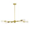 GLOBOSTAR® ZANE 00786 Μοντέρνο Φωτιστικό Οροφής με Ντουί 6 x E27 AC 220-240V IP20 - Χρυσό - Μ70 x Π70 x Υ100cm