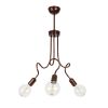 GLOBOSTAR® ASPECT 00788 Μοντέρνο Φωτιστικό Οροφής με Ντουί 3 x E27 AC 220-240V IP20 - Χάλκινο - Μ42 x Π42 x Υ60cm