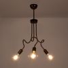 GLOBOSTAR® ASPECT 00788 Μοντέρνο Φωτιστικό Οροφής με Ντουί 3 x E27 AC 220-240V IP20 - Χάλκινο - Μ42 x Π42 x Υ60cm