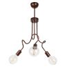 GLOBOSTAR® ASPECT 00788 Μοντέρνο Φωτιστικό Οροφής με Ντουί 3 x E27 AC 220-240V IP20 - Χάλκινο - Μ42 x Π42 x Υ60cm
