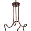 GLOBOSTAR® ASPECT 00788 Μοντέρνο Φωτιστικό Οροφής με Ντουί 3 x E27 AC 220-240V IP20 - Χάλκινο - Μ42 x Π42 x Υ60cm