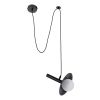 GLOBOSTAR® CELEST 00789 Μοντέρνο Κρεμαστό Φωτιστικό Οροφής με Ντουί 1 x G9 AC 220-240V IP20 - Μαύρο & Λευκό - Μ20 x Π20 x Υ26.5cm