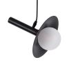 GLOBOSTAR® CELEST 00789 Μοντέρνο Κρεμαστό Φωτιστικό Οροφής με Ντουί 1 x G9 AC 220-240V IP20 - Μαύρο & Λευκό - Μ20 x Π20 x Υ26.5cm