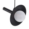 GLOBOSTAR® CELEST 00789 Μοντέρνο Κρεμαστό Φωτιστικό Οροφής με Ντουί 1 x G9 AC 220-240V IP20 - Μαύρο & Λευκό - Μ20 x Π20 x Υ26.5cm