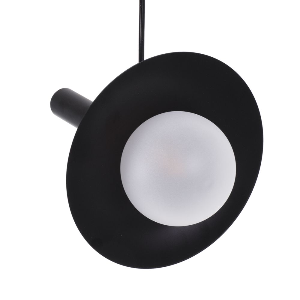 GLOBOSTAR® CELEST 00789 Μοντέρνο Κρεμαστό Φωτιστικό Οροφής με Ντουί 1 x G9 AC 220-240V IP20 - Μαύρο & Λευκό - Μ20 x Π20 x Υ26.5cm