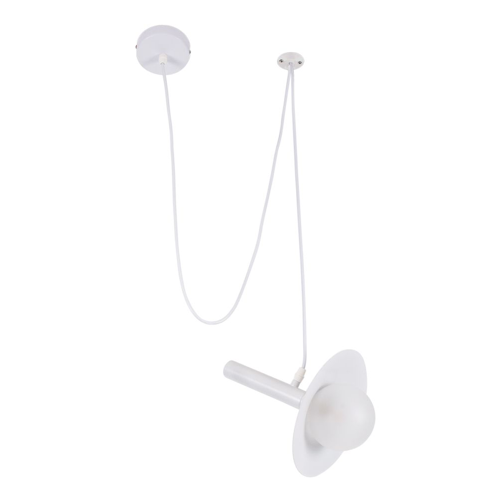 GLOBOSTAR® CELEST 00790 Μοντέρνο Κρεμαστό Φωτιστικό Οροφής με Ντουί 1 x G9 AC 220-240V IP20 - Λευκό - Μ20 x Π20 x Υ26.5cm