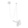 GLOBOSTAR® CELEST 00790 Μοντέρνο Κρεμαστό Φωτιστικό Οροφής με Ντουί 1 x G9 AC 220-240V IP20 - Λευκό - Μ20 x Π20 x Υ26.5cm