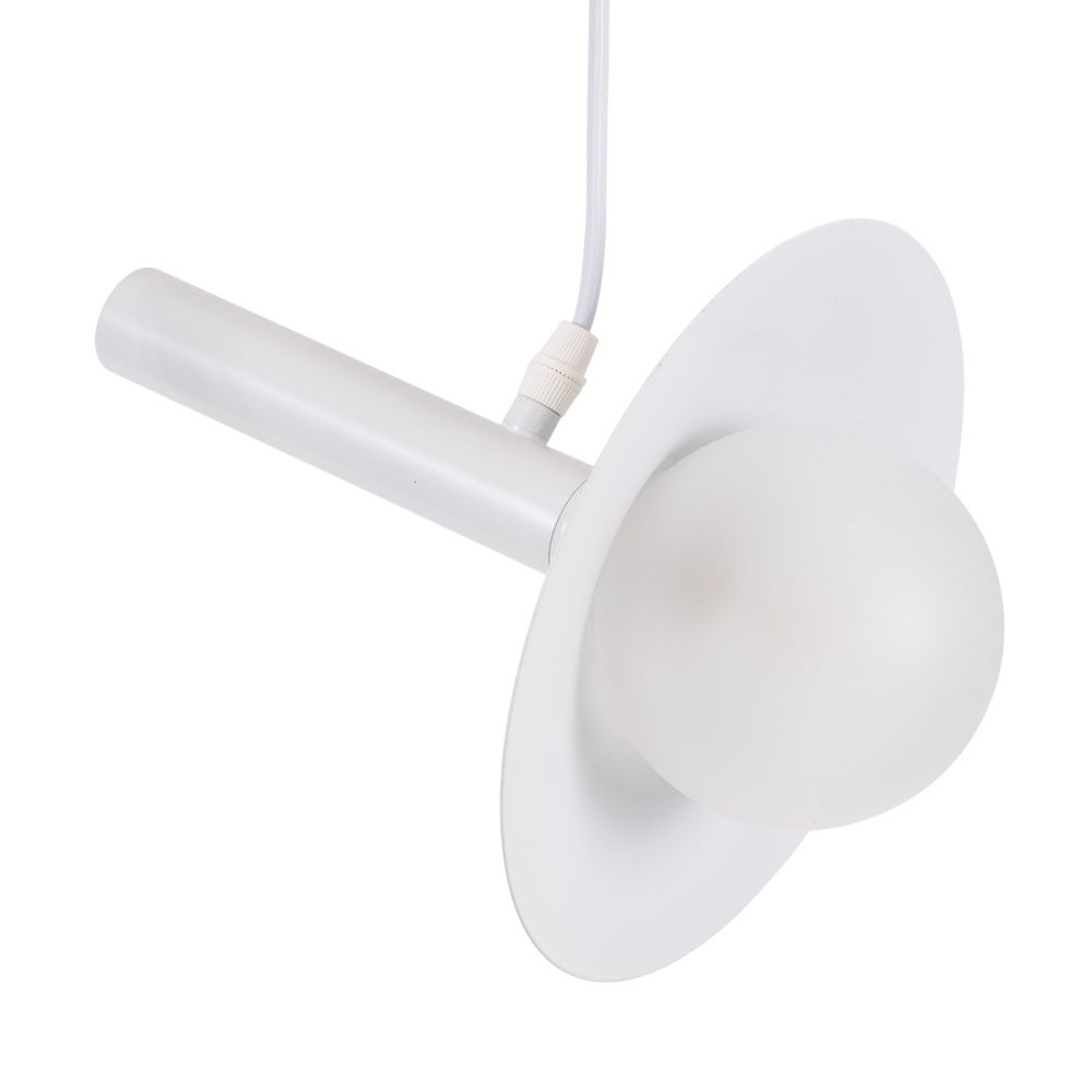 GLOBOSTAR® CELEST 00790 Μοντέρνο Κρεμαστό Φωτιστικό Οροφής με Ντουί 1 x G9 AC 220-240V IP20 - Λευκό - Μ20 x Π20 x Υ26.5cm