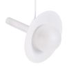 GLOBOSTAR® CELEST 00790 Μοντέρνο Κρεμαστό Φωτιστικό Οροφής με Ντουί 1 x G9 AC 220-240V IP20 - Λευκό - Μ20 x Π20 x Υ26.5cm