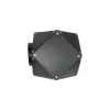 GLOBOSTAR® WELLES 00795 Μοντέρνο Φωτιστικό Τοίχου - Απλίκα με Ντουί 2 x E14 AC 220-240V IP20 - Μαύρο - Μ52 x Π21 x Υ17cm