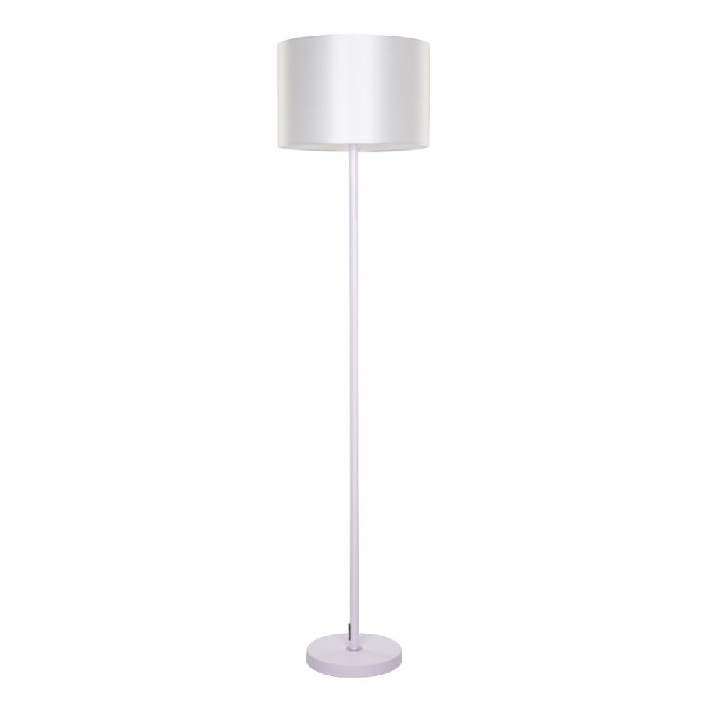 GLOBOSTAR® ASHLEY 00823 Μοντέρνο Επιδαπέδιο Φωτιστικό με Ντουί 1 x E27 AC 220-240V IP20 - Λευκό - Μ35 x Π35 x Υ145cm