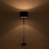 GLOBOSTAR® ASHLEY 00824 Μοντέρνο Επιδαπέδιο Φωτιστικό με Ντουί 1 x E27 AC 220-240V IP20 - Μαύρο & Μπεζ - Μ40 x Π40 x Υ145cm