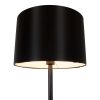 GLOBOSTAR® ASHLEY 00824 Μοντέρνο Επιδαπέδιο Φωτιστικό με Ντουί 1 x E27 AC 220-240V IP20 - Μαύρο & Μπεζ - Μ40 x Π40 x Υ145cm