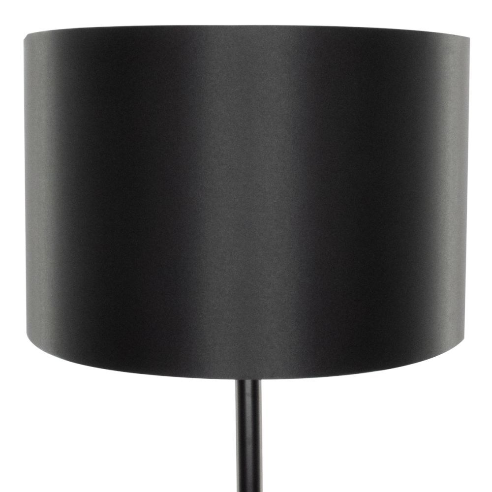 GLOBOSTAR® ASHLEY 00824 Μοντέρνο Επιδαπέδιο Φωτιστικό με Ντουί 1 x E27 AC 220-240V IP20 - Μαύρο & Μπεζ - Μ40 x Π40 x Υ145cm