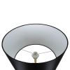 GLOBOSTAR® ASHLEY 00825 Μοντέρνο Επιδαπέδιο Φωτιστικό με Ντουί 1 x E27 AC 220-240V IP20 - Μαύρο & Χρυσό - Μ40 x Π40 x Υ148cm