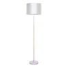 GLOBOSTAR® ASHLEY 00826 Μοντέρνο Επιδαπέδιο Φωτιστικό με Ντουί 1 x E27 AC 220-240V IP20 - Λευκό & Μπεζ - Μ40 x Π40 x Υ145cm