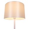 GLOBOSTAR® ASHLEY 00826 Μοντέρνο Επιδαπέδιο Φωτιστικό με Ντουί 1 x E27 AC 220-240V IP20 - Λευκό & Μπεζ - Μ40 x Π40 x Υ145cm