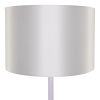 GLOBOSTAR® ASHLEY 00826 Μοντέρνο Επιδαπέδιο Φωτιστικό με Ντουί 1 x E27 AC 220-240V IP20 - Λευκό & Μπεζ - Μ40 x Π40 x Υ145cm