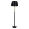 GLOBOSTAR® CEDAR 00827 Μοντέρνο Επιδαπέδιο Φωτιστικό με Ντουί 1 x E27 AC 220-240V IP20 - Μαύρο & Μπεζ - Μ40 x Π40 x Υ148cm