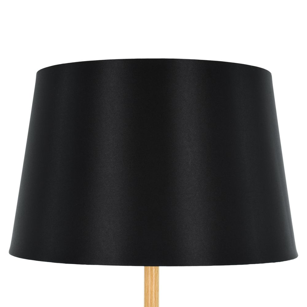GLOBOSTAR® CEDAR 00827 Μοντέρνο Επιδαπέδιο Φωτιστικό με Ντουί 1 x E27 AC 220-240V IP20 - Μαύρο & Μπεζ - Μ40 x Π40 x Υ148cm