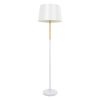 GLOBOSTAR® CEDAR 00828 Μοντέρνο Επιδαπέδιο Φωτιστικό με Ντουί 1 x E27 AC 220-240V IP20 - Λευκό & Μπεζ - Μ40 x Π40 x Υ148cm