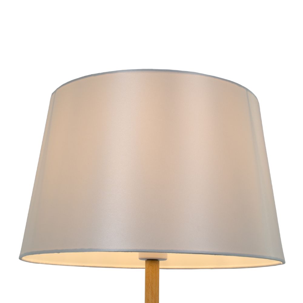 GLOBOSTAR® CEDAR 00828 Μοντέρνο Επιδαπέδιο Φωτιστικό με Ντουί 1 x E27 AC 220-240V IP20 - Λευκό & Μπεζ - Μ40 x Π40 x Υ148cm