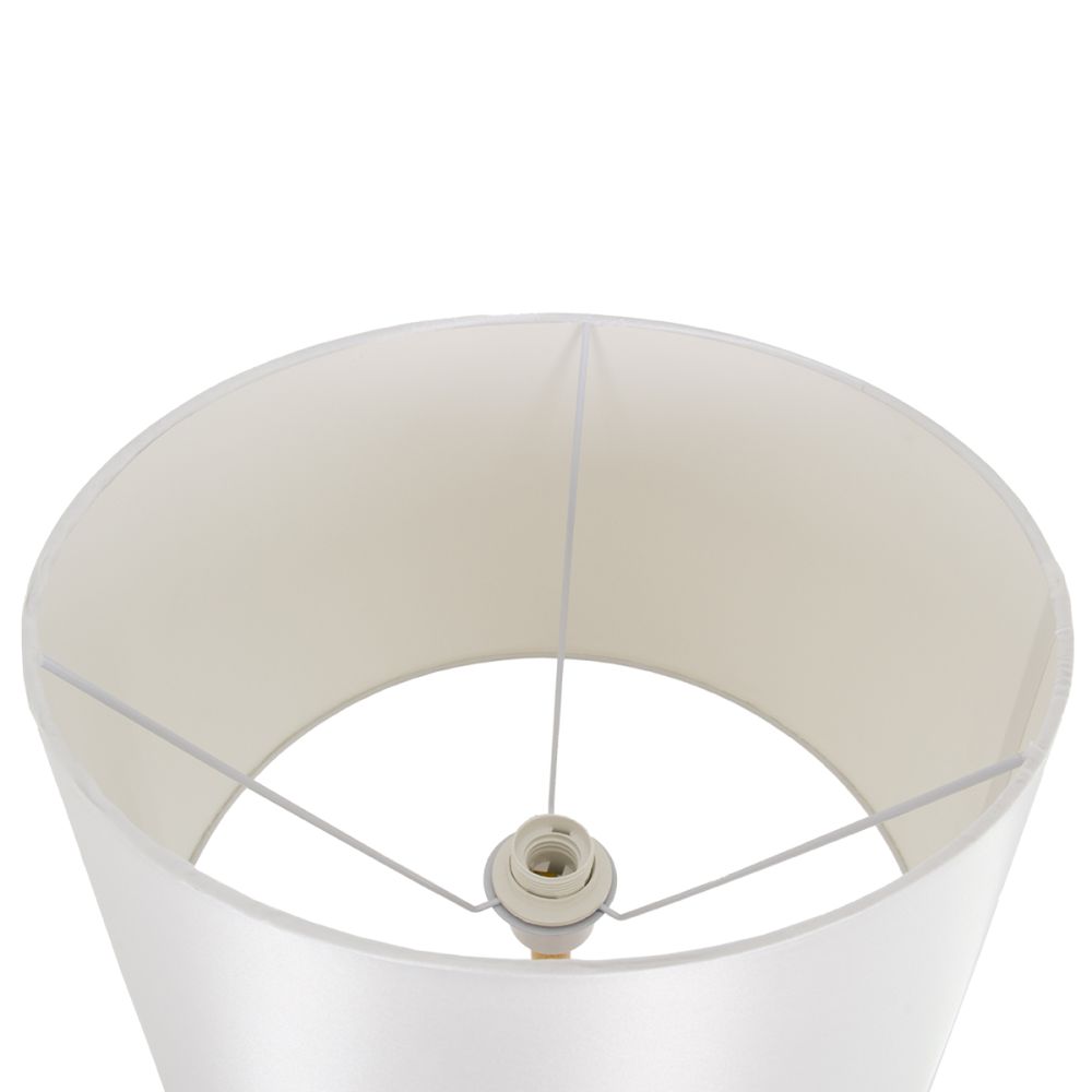 GLOBOSTAR® CEDAR 00828 Μοντέρνο Επιδαπέδιο Φωτιστικό με Ντουί 1 x E27 AC 220-240V IP20 - Λευκό & Μπεζ - Μ40 x Π40 x Υ148cm