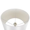 GLOBOSTAR® CEDAR 00828 Μοντέρνο Επιδαπέδιο Φωτιστικό με Ντουί 1 x E27 AC 220-240V IP20 - Λευκό & Μπεζ - Μ40 x Π40 x Υ148cm