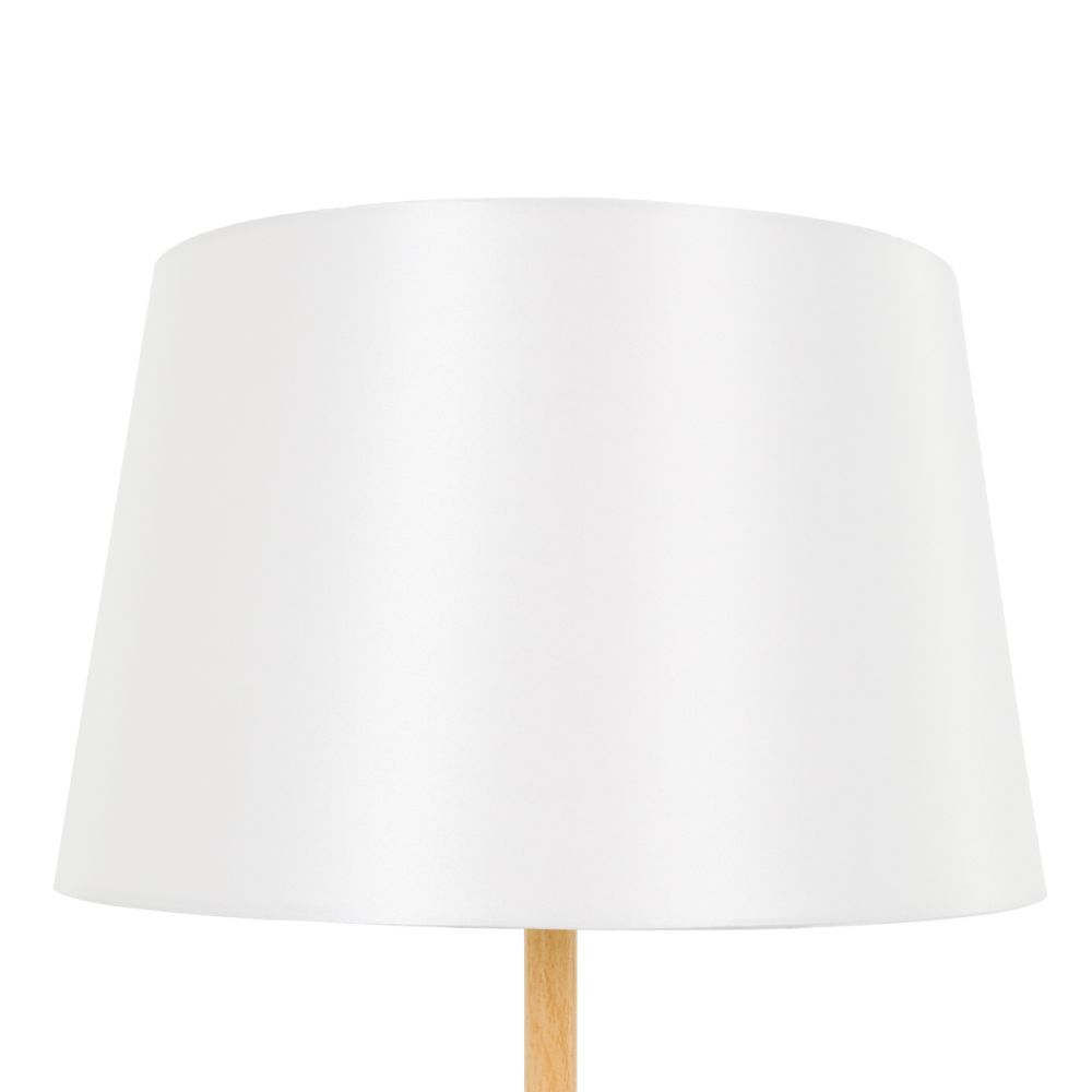 GLOBOSTAR® CEDAR 00828 Μοντέρνο Επιδαπέδιο Φωτιστικό με Ντουί 1 x E27 AC 220-240V IP20 - Λευκό & Μπεζ - Μ40 x Π40 x Υ148cm