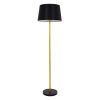 GLOBOSTAR® CEDAR 00829 Μοντέρνο Επιδαπέδιο Φωτιστικό με Ντουί 1 x E27 AC 220-240V IP20 - Μαύρο & Χρυσό - Μ40 x Π40 x Υ148cm