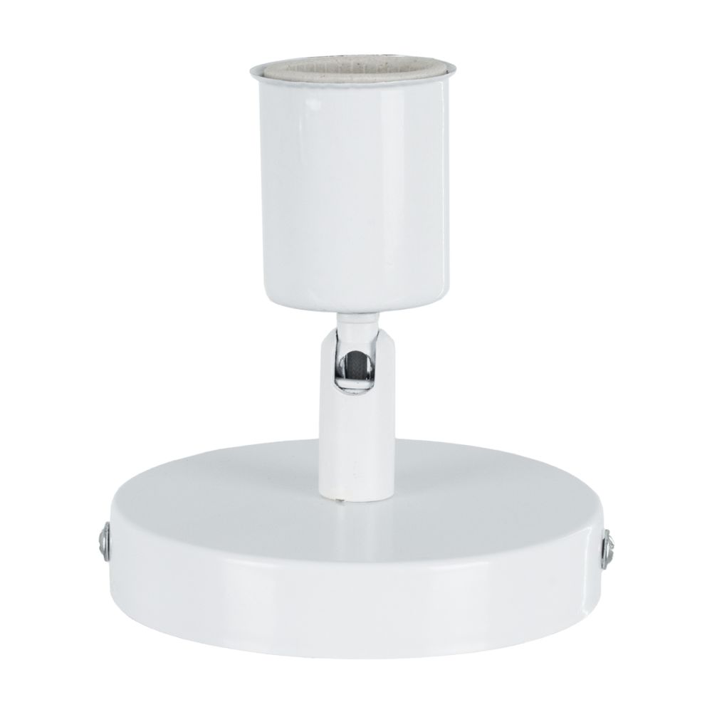 GLOBOSTAR® SARA 00842 Μοντέρνο Φωτιστικό Οροφής με Ντουί 1 x E27 AC 220-240V IP20 - Λευκό - Μ10 x Π10 x Υ10.3cm