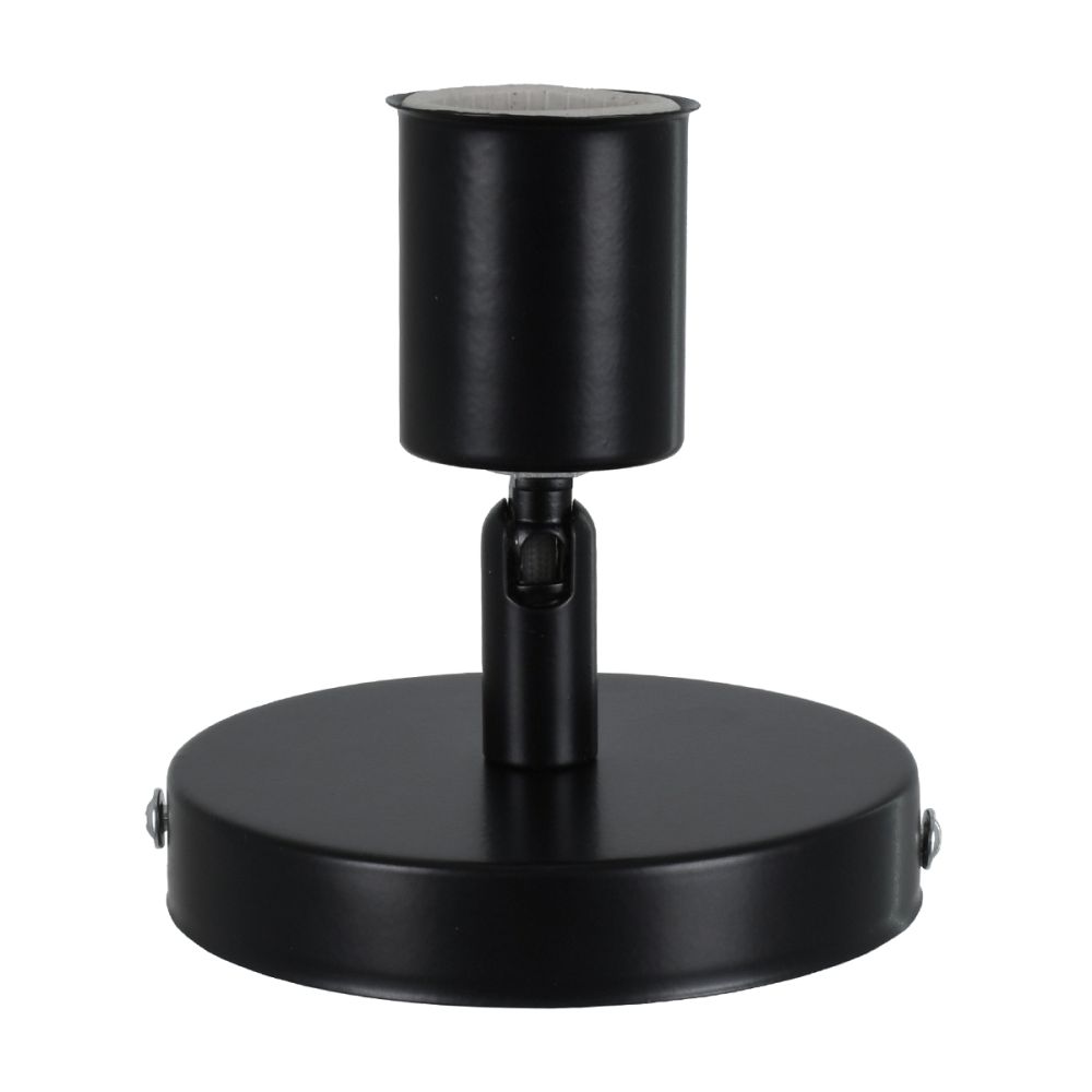 GLOBOSTAR® SARA 00843 Μοντέρνο Φωτιστικό Οροφής με Ντουί 1 x E27 AC 220-240V IP20 - Μαύρο - Μ10 x Π10 x Υ10.3cm
