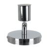 GLOBOSTAR® SARA 00844 Μοντέρνο Φωτιστικό Οροφής με Ντουί 1 x E27 AC 220-240V IP20 - Ασημί - Μ10 x Π10 x Υ10.3cm